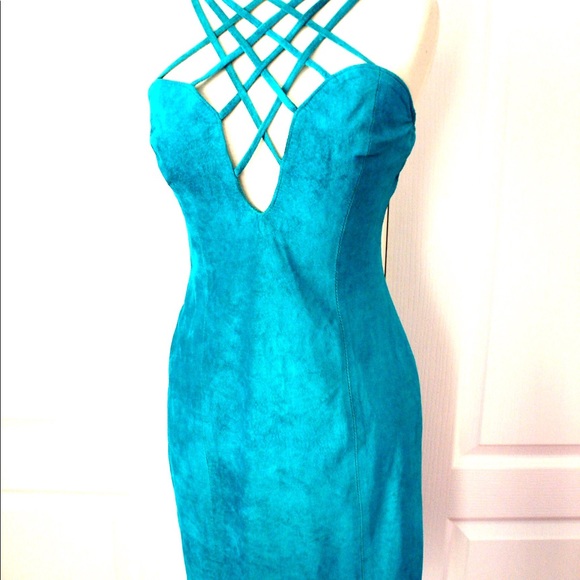 Vintage GREEN+Purple Surplice Bust Dance Dress XS - Picture 8 of 11